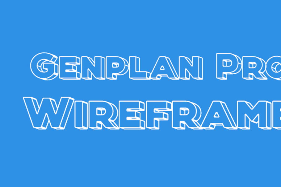 Genplan Pro Wireframe