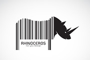 Vector of rhinoceros. Rhino design.