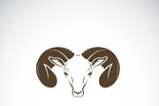 Vector of ram head or mountain sheep