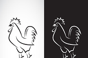 Vector of rooster or cock design. 