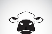 Vector of cow head design. Animal.