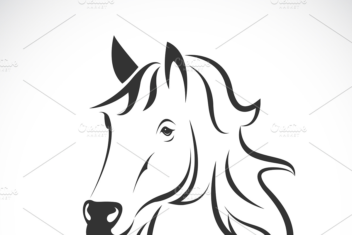 Vector of horse head design. Animal. in Icons - product preview 8