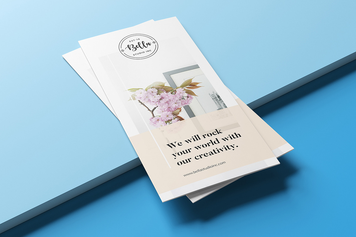Agency Profile Trifold Brochure in Brochure Templates - product preview 8