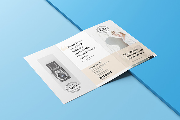 Agency Profile Trifold Brochure in Brochure Templates - product preview 3