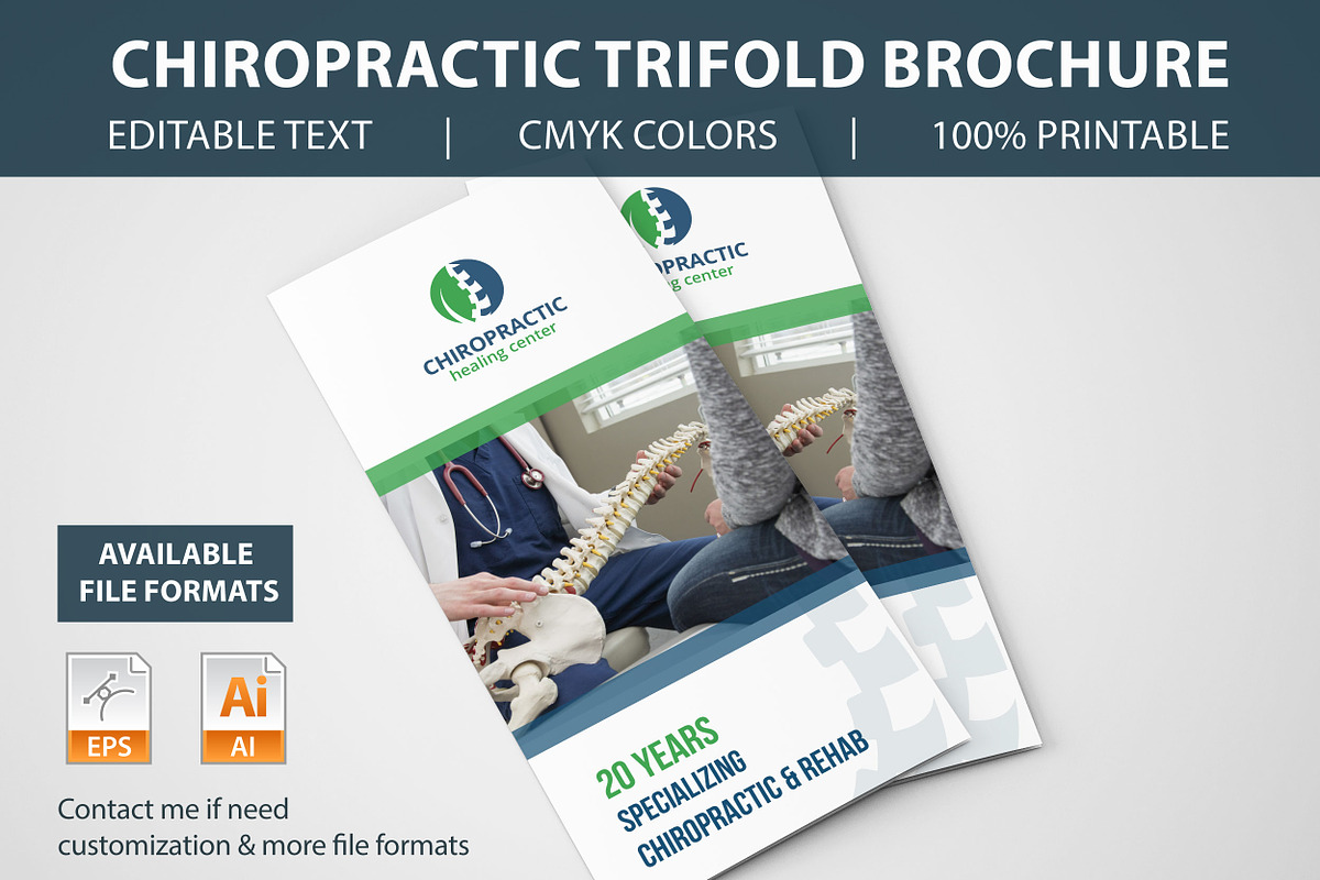 Medical Tri fold Brochure in Brochure Templates - product preview 8