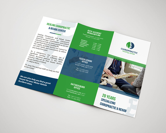 Medical Tri fold Brochure in Brochure Templates - product preview 1