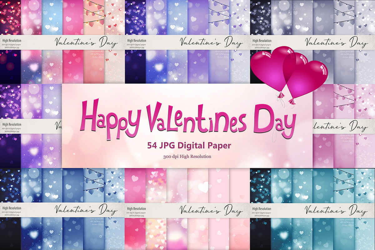 Valentine's Day Backgrounds in Textures - product preview 8