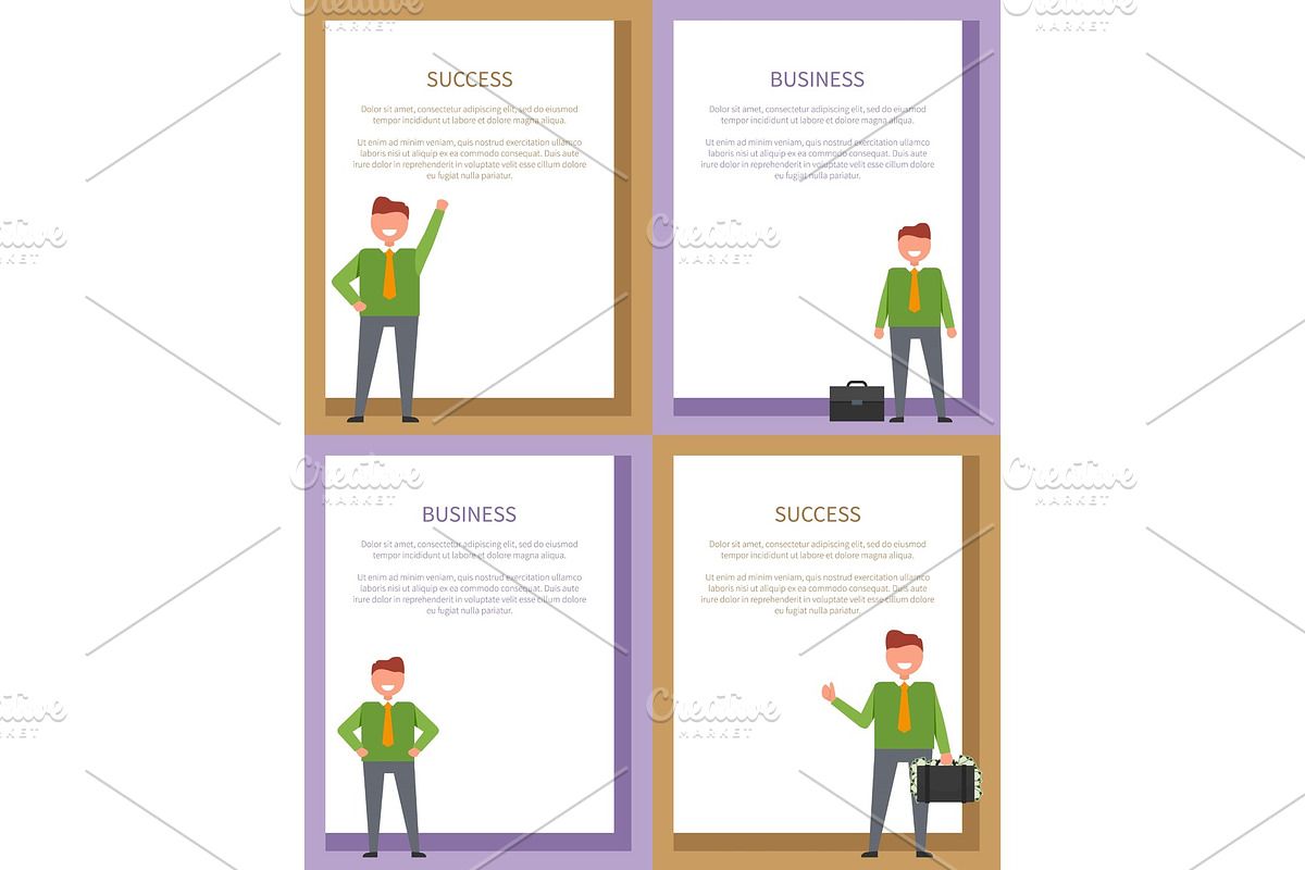 Success and Business Posters Vector in Illustrations - product preview 8
