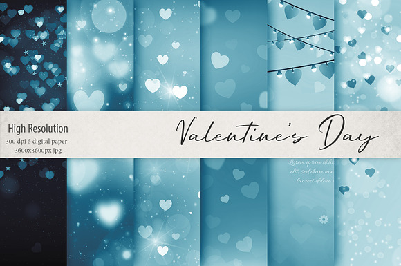 Valentine's Day Backgrounds in Textures - product preview 13