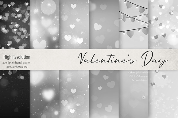 Valentine's Day Backgrounds in Textures - product preview 19