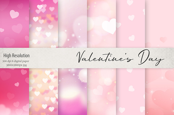 Valentine's Day Backgrounds in Textures - product preview 25