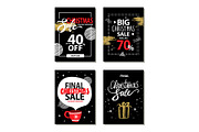 Christmas Sale Collection Vector