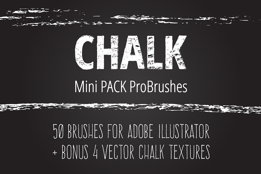 Mini Pack vector Chalk Brushes in Photoshop Brushes - product preview 8