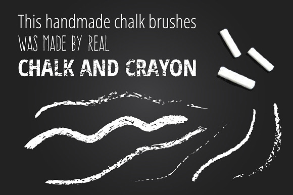 Mini Pack vector Chalk Brushes in Photoshop Brushes - product preview 2