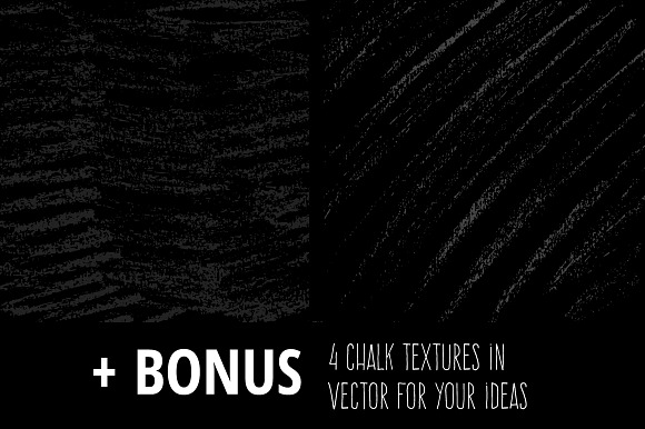 Mini Pack vector Chalk Brushes in Photoshop Brushes - product preview 4
