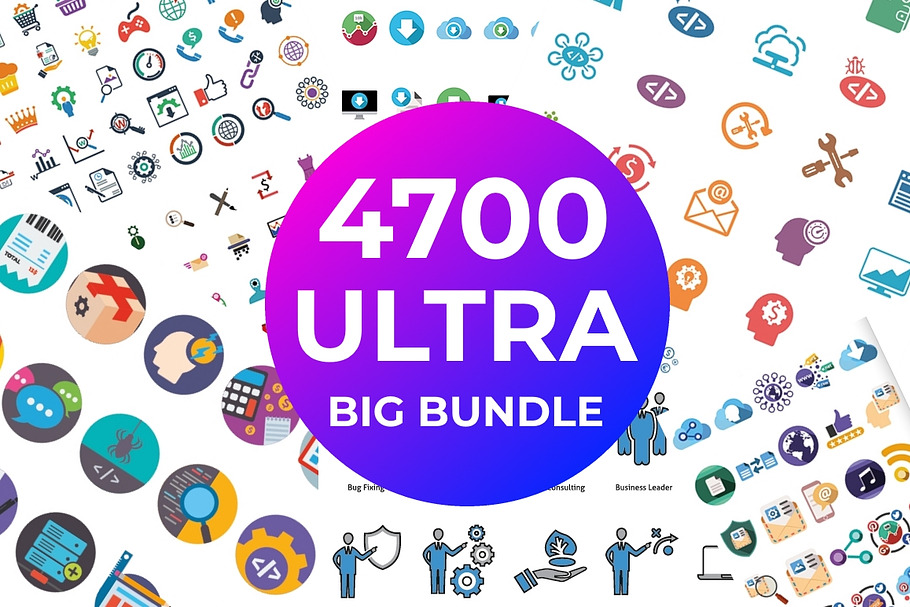 4700 Ultra Big Bundle Icons in Icons - product preview 8