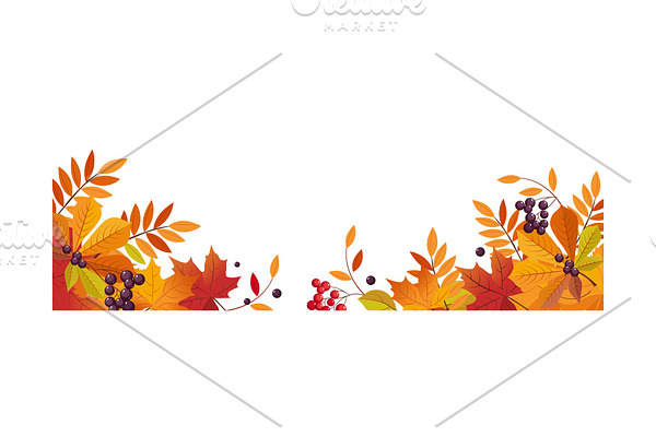 Autumn background with space for