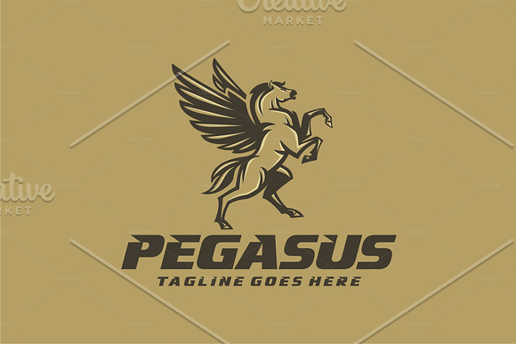Majestic Pegasus in Logo Templates - product preview 1
