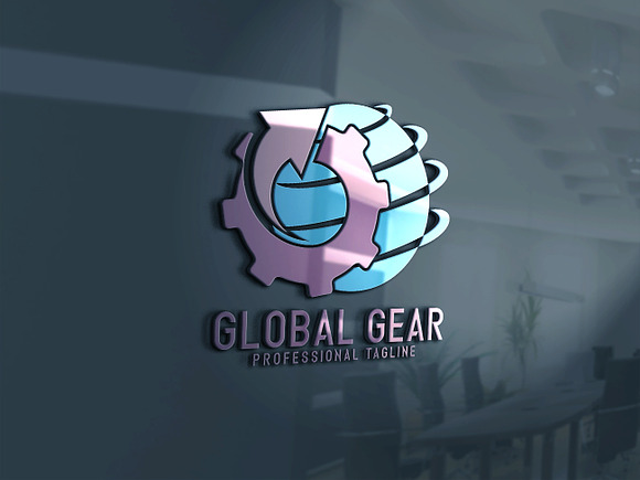 Global Gear Logo in Logo Templates - product preview 1