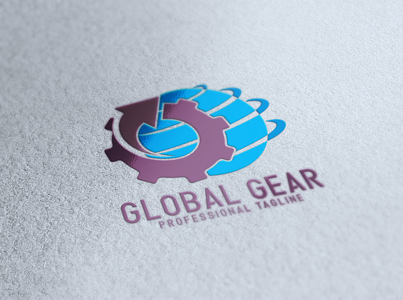 Global Gear Logo in Logo Templates - product preview 2