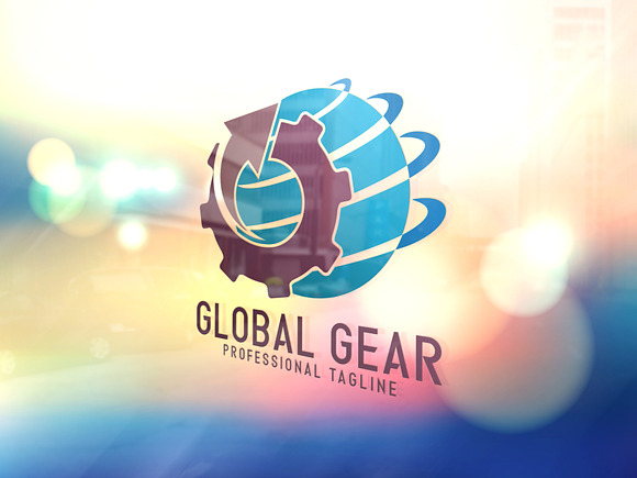 Global Gear Logo in Logo Templates - product preview 4