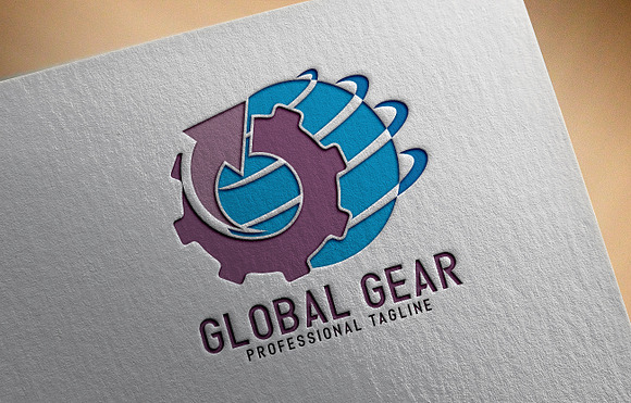 Global Gear Logo in Logo Templates - product preview 5
