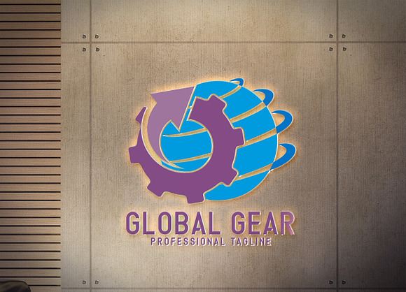 Global Gear Logo in Logo Templates - product preview 6