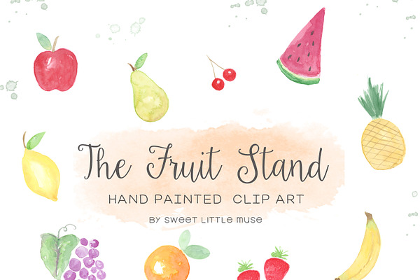 Watercolor Fruit Clip Art