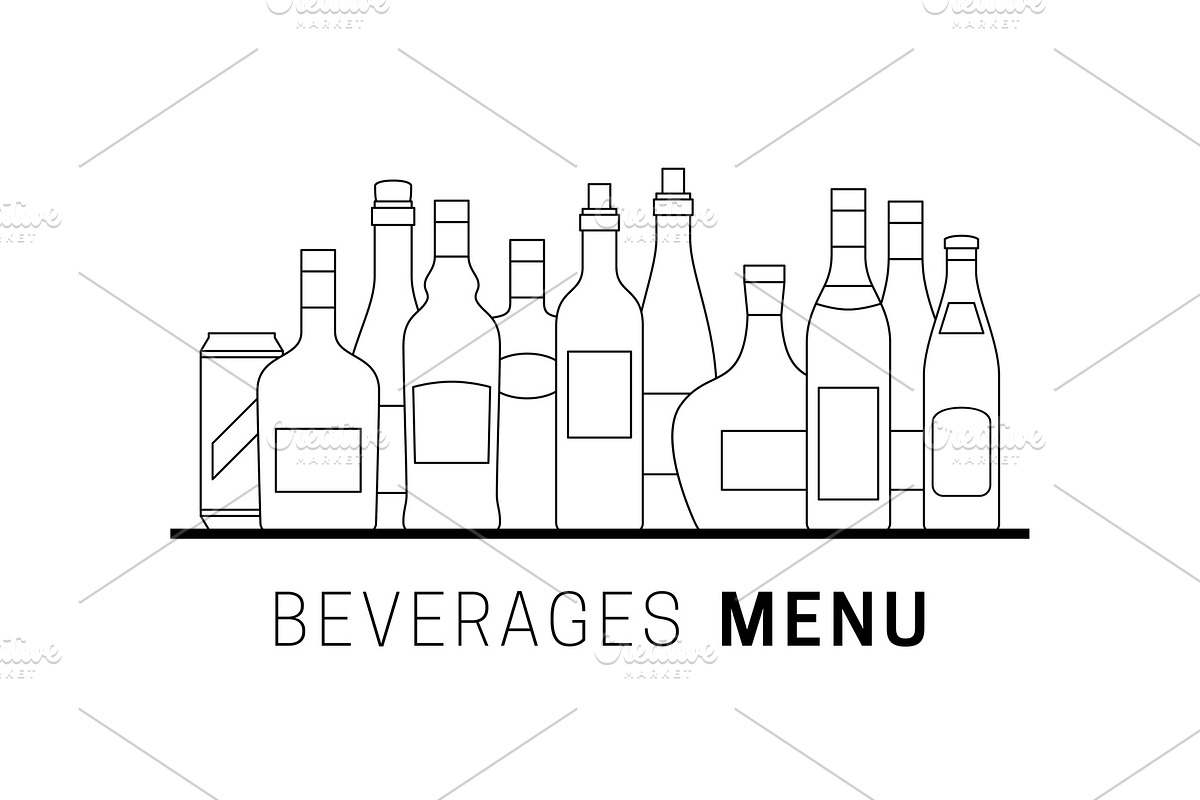 Alcoholic Beverages in Illustrations - product preview 8