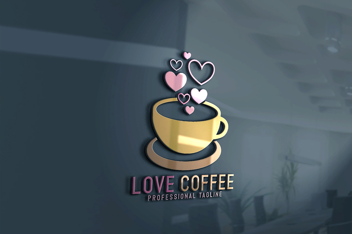 Love Coffee Logo in Logo Templates - product preview 8
