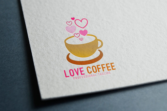 Love Coffee Logo in Logo Templates - product preview 2