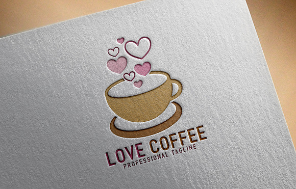 Love Coffee Logo in Logo Templates - product preview 4