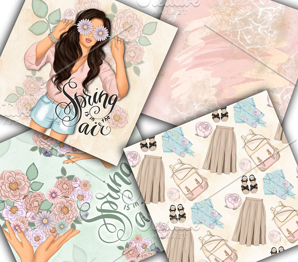 Spring Is In The Air Collection in Illustrations - product preview 7