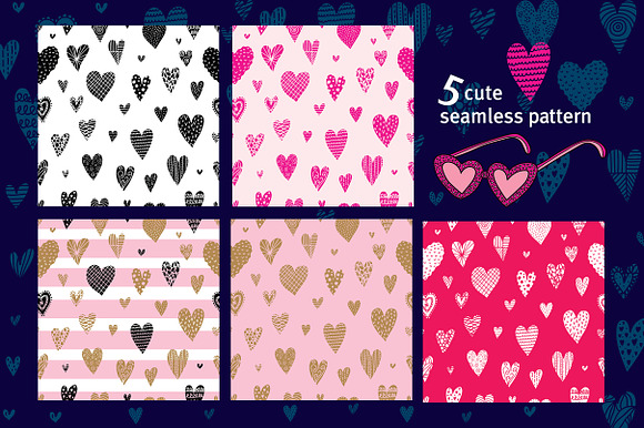 Love and hearts. in Patterns - product preview 1