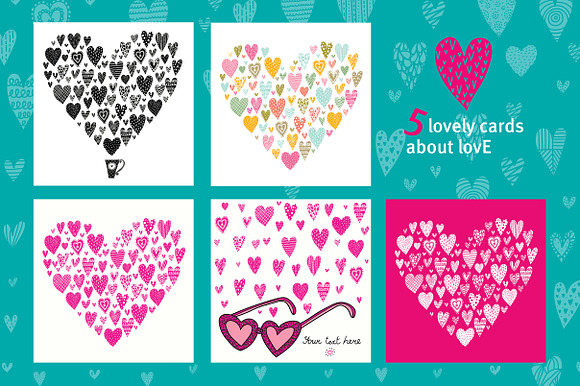 Love and hearts. in Patterns - product preview 2