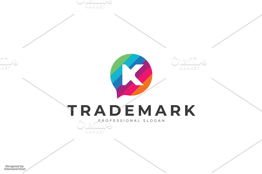 Kitchat - Letter K Logo in Templates - product preview 8