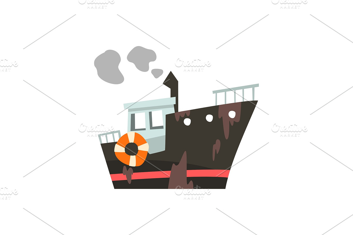 Industrial trawler for seafood in Illustrations - product preview 8
