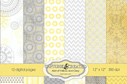 Alot Of Yellow & Grey Digital 12