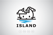 Cat Island Logo Template