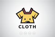 Puppy Cloth Logo Template
