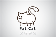 Fat Cat Logo Template