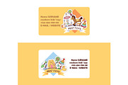 Baby toys business card vector