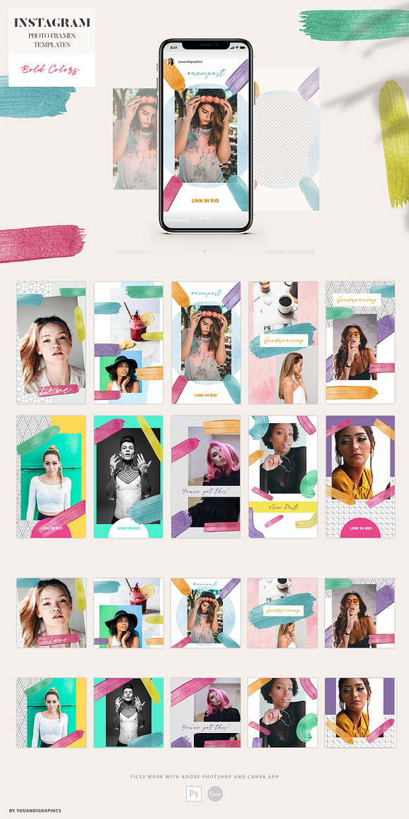 Instagram Photo Frames Templates in Instagram Templates - product preview 6