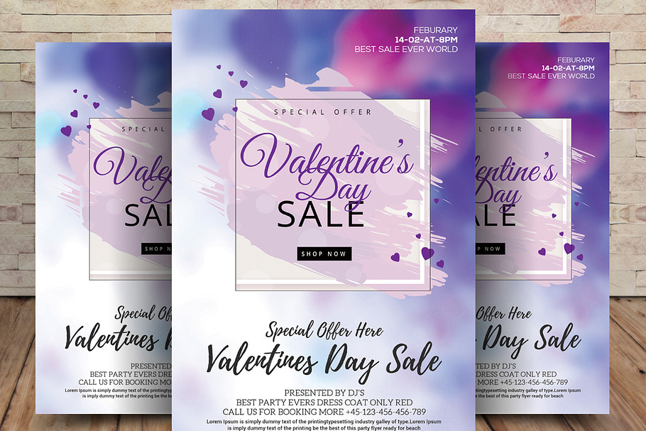 Valentines Day Sale Flyer