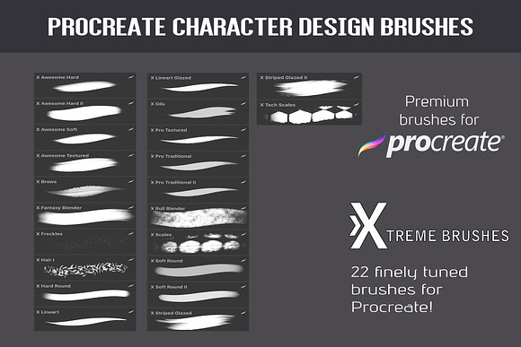 Procreate Character Design Brushes in Add-Ons - product preview 2