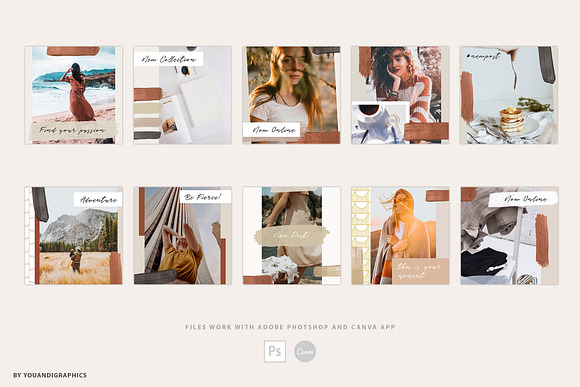Instagram Photo Frames Templates in Instagram Templates - product preview 14