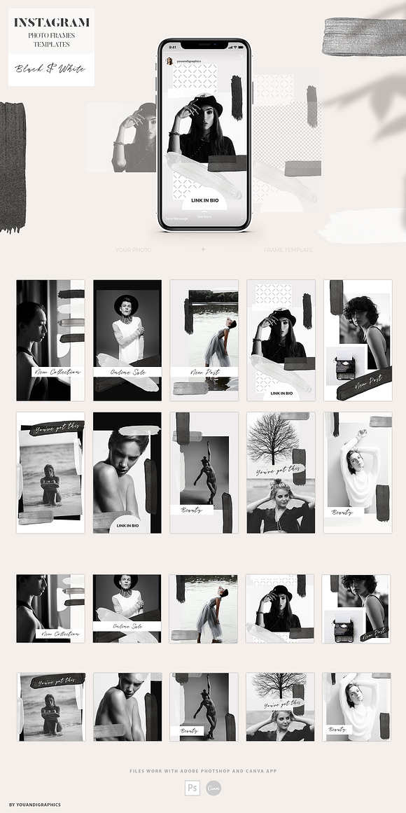 Instagram Photo Frames Templates in Instagram Templates - product preview 15
