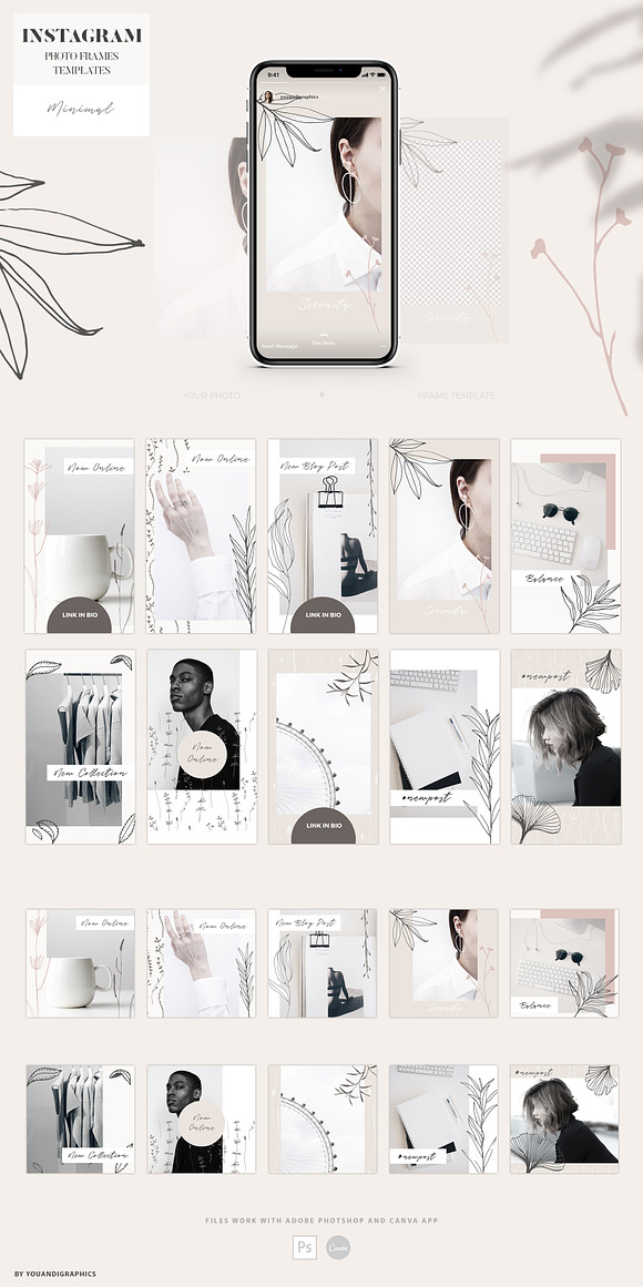 Instagram Photo Frames Templates in Instagram Templates - product preview 18