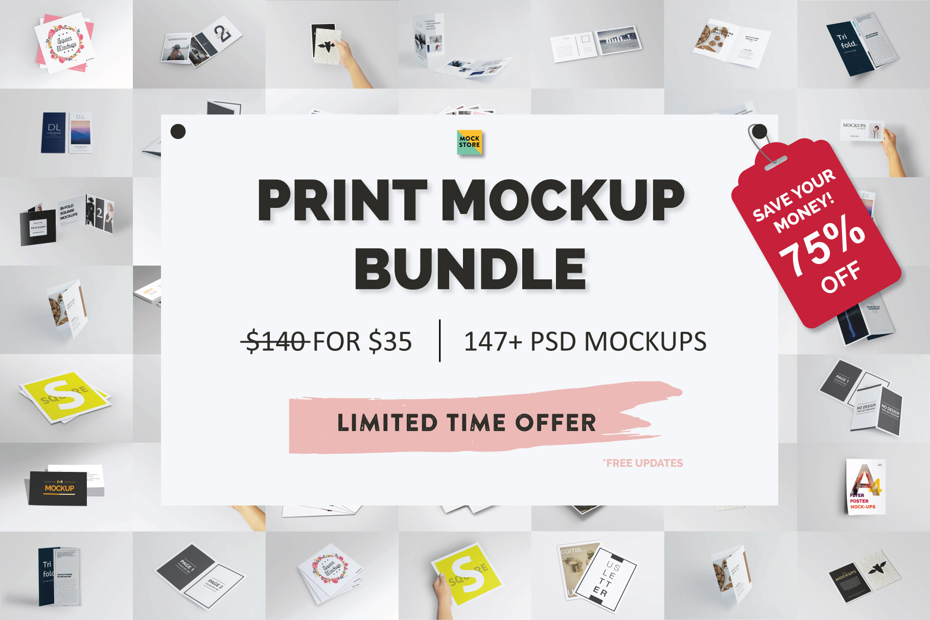 Print Mockup Bundle | Save 75% Off