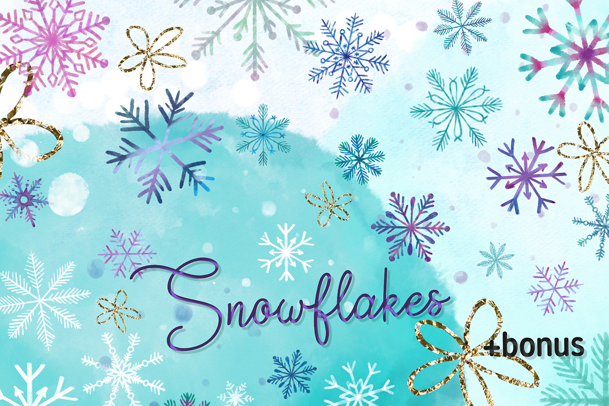 Snowflakes in Objects - product preview 8